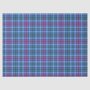 Tissue or Decoupage Paper-Tartan Pink Purple Blue Tissue Paper