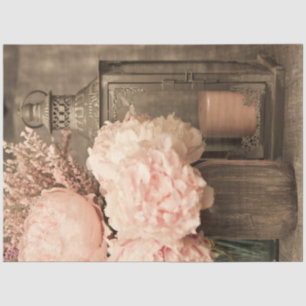 Tissue Paper 20x30 Pink Peonies and Lantern Set 2