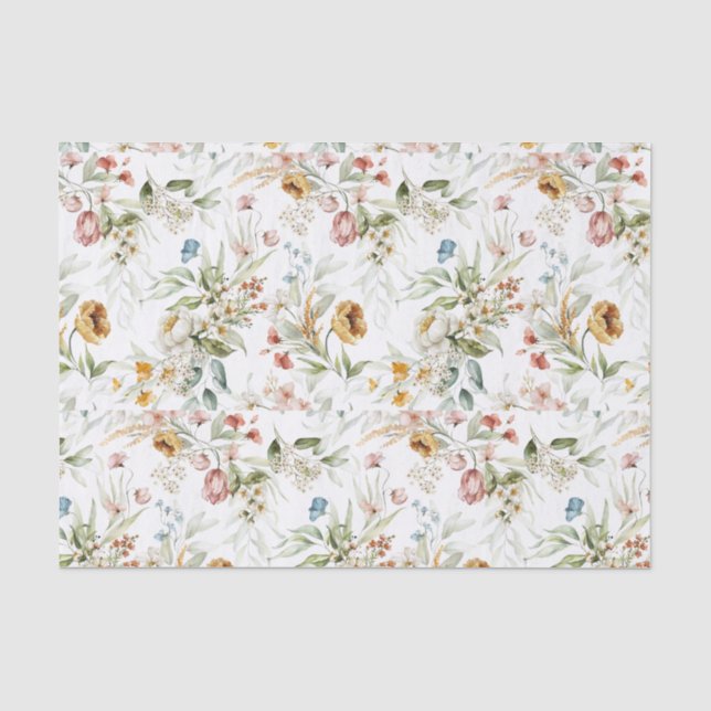 Tissue Paper (3) 1600s Dutch Still Life Floral Art (Front)