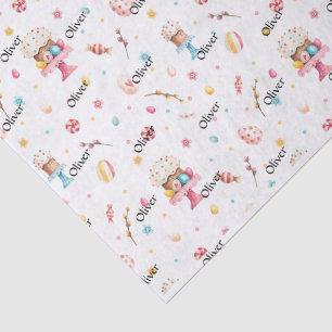 Tissue Paper 3-sheets, Name Spring-Easter Pattern