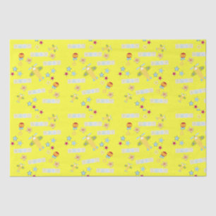 Tissue Paper Baby Airplane Yellow