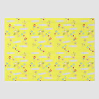 Tissue Paper Baby Airplane Yellow