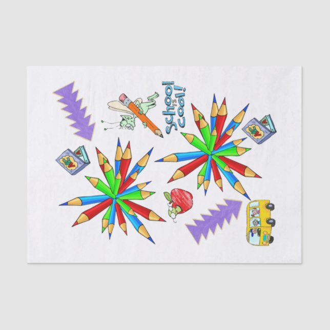 Tissue Paper Back to School is Cool  (Front)