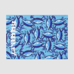 Tissue Paper Blue Crabs