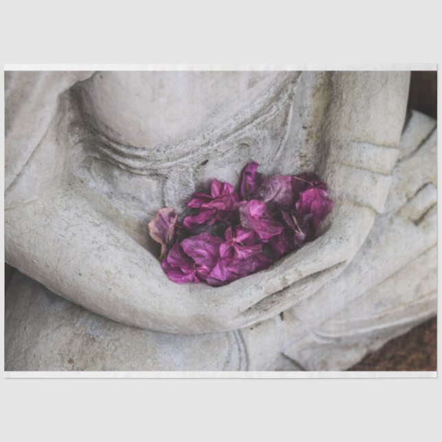 TISSUE PAPER : BUDDHA + BLOSSOMS (Front)