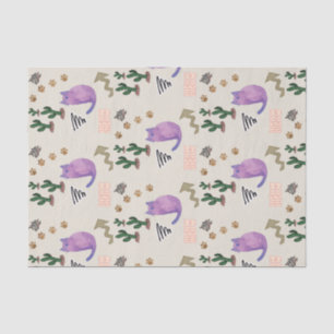 Tissue Paper Cat Fish Cactus Meow Paws