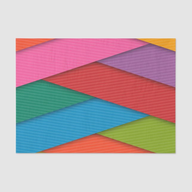 Tissue Paper Colourful Triangles (Front)