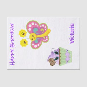 Tissue Paper Cupcake Butterfly