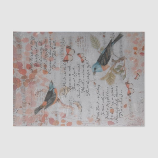 Tissue Paper Decoupage - Sing a Song (Front)