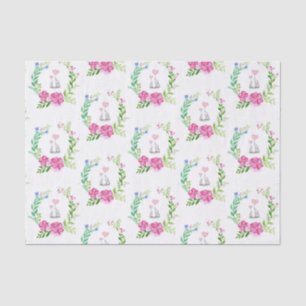 Tissue Paper Floral Elephant