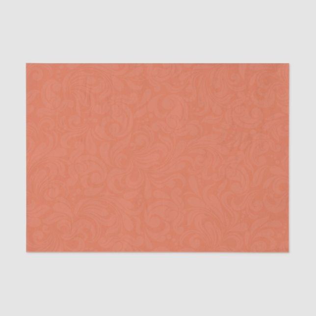 Tissue Paper Gift Wrap Solid Terracotta Color (Front)