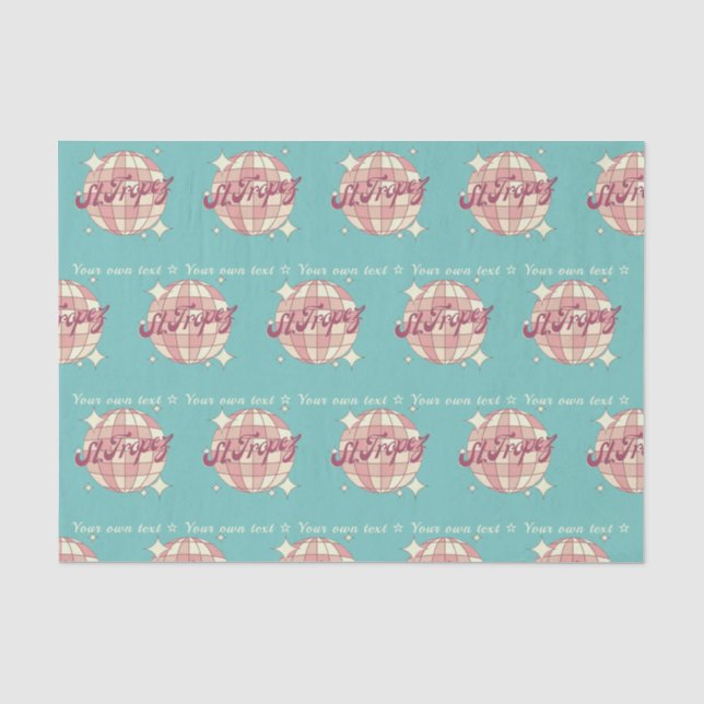 Tissue Paper gift wrapping St Tropez France  (Front)