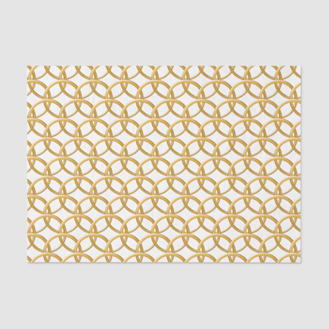 Tissue Paper - Golden Chain Mail (Front)