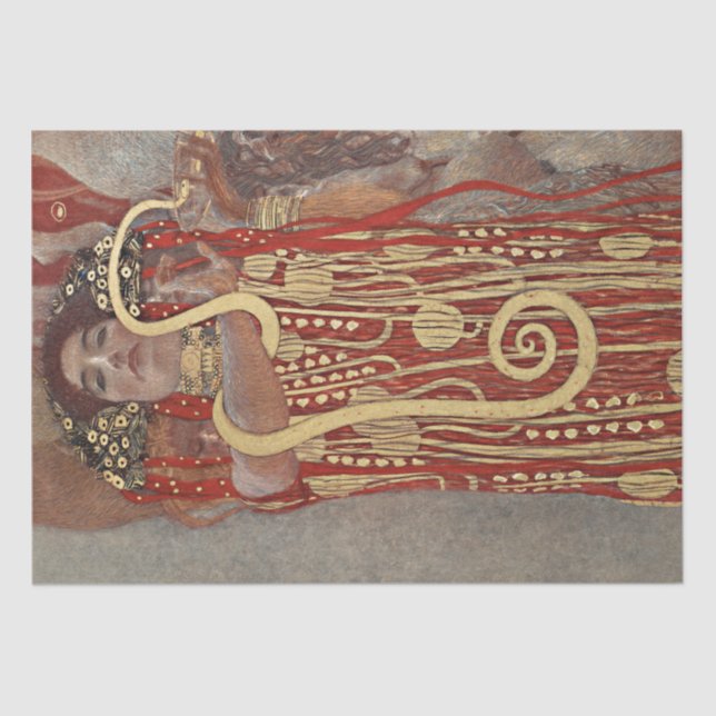 TISSUE PAPER : GUSTAV KLIMT  : HYGIEIA : 1907 (Front)