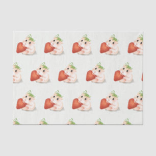 Tissue Paper HAMSTER WITH STRAWBERRY