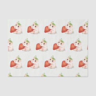 Tissue Paper HAMSTER WITH STRAWBERRY
