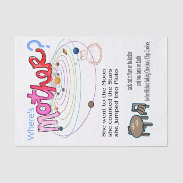 Tissue Paper Happy Mother's Day Kitchen  (Front)