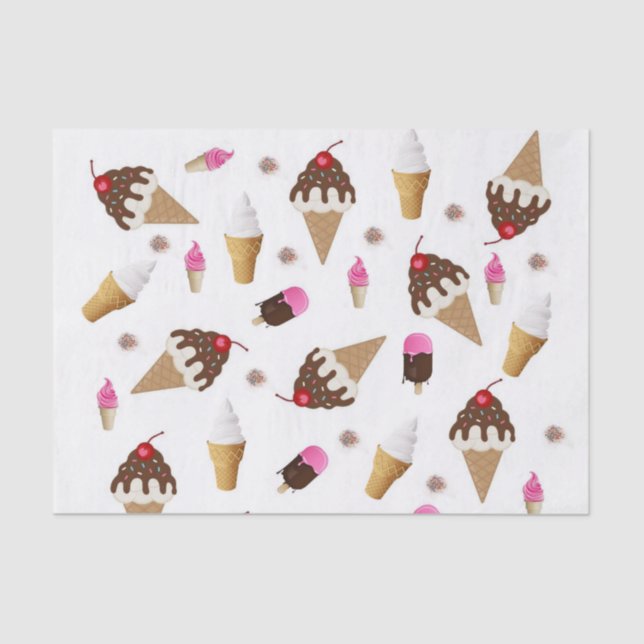 Tissue Paper Ice Cream (Front)