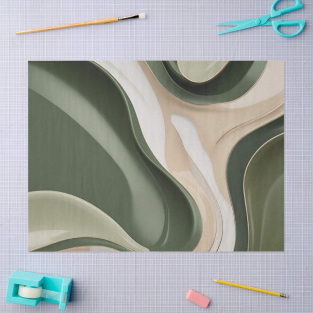Tissue paper in stylish abstract graphic (Craft)