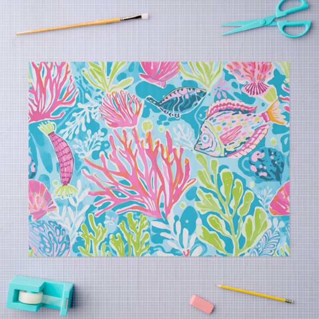 Tissue paper in stylish graphic (Craft)