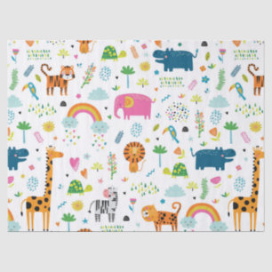 TISSUE PAPER  : JUNGLE ANIMALS