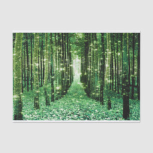 Tissue Paper Magical Forest Green Mystery