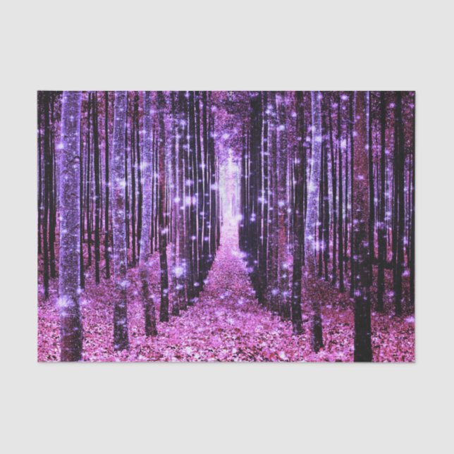 Tissue Paper Magical Forest Purple Pink (Front)