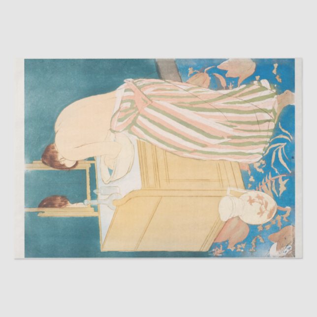 TISSUE PAPER : MARY CASSATT : WOMAN BATHING (Front)