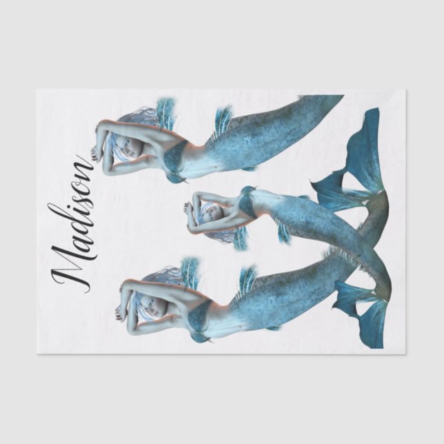 Tissue Paper Mermaids (Front)