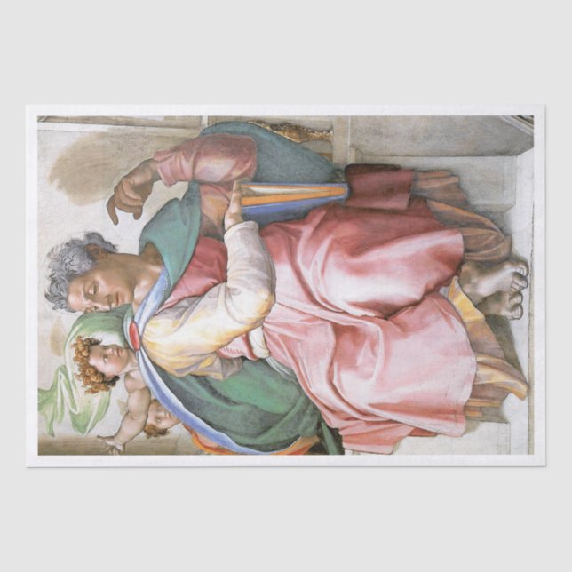 TISSUE PAPER : MICHELANGELO : SISTINE CHAPEL (Front)