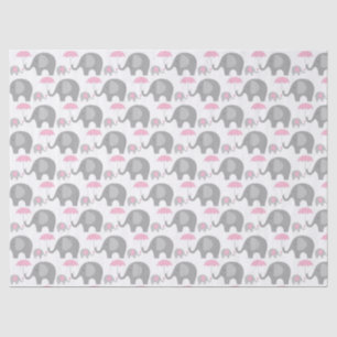 Tissue Paper - Mother & Baby Elephants