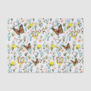 Tissue Paper Mother's Day Butterfly Bees