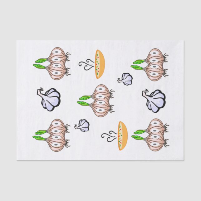 Tissue Paper Onions Garlic Chef  (Front)