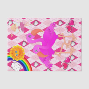Tissue Paper Pink Fairy Flamingo Rainbow Sun