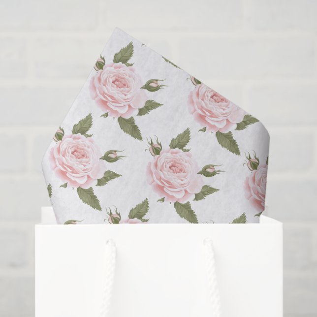 Tissue Paper-Pink Rose Tissue Paper (Gift Bag)