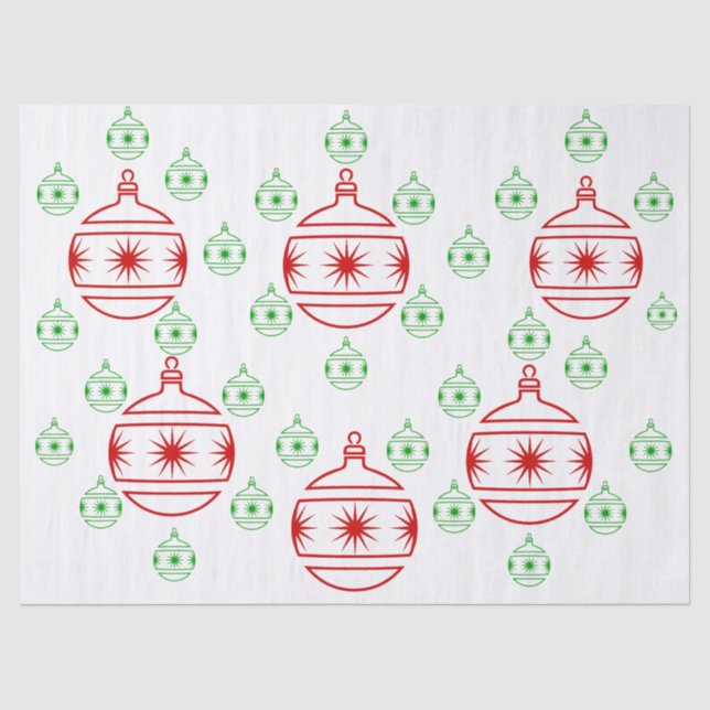 Tissue Paper - Round Tree Ornaments (Front)