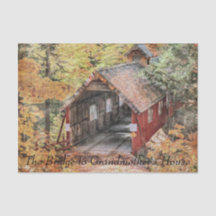 Tissue Paper Set (2) Bridge to Grandmother's House