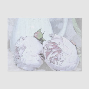 Tissue Paper Set 2 Cut Peonies and Pitcher Vase