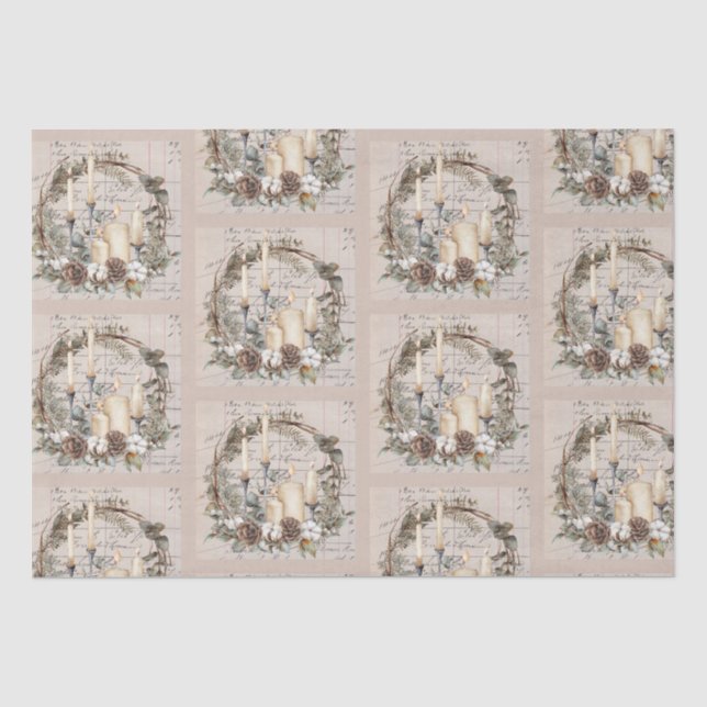  Tissue Paper Set 2 Vintage Theme Christmas (Front)