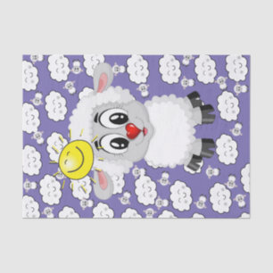 Tissue Paper Sheep Sun Clouds