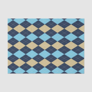 Tissue Paper Stripes Blue Plaid