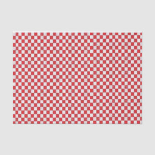 Tissue Paper Stripes Red Plaid