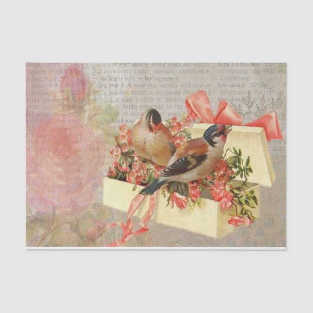 Tissue Paper Vintage Bird (Front)