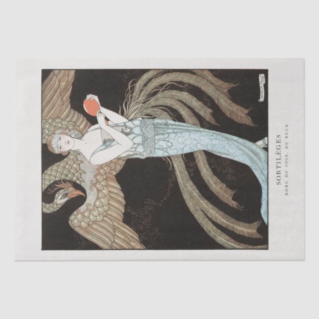 TISSUE PAPER : VINTAGE POSTER :GEORGE BARBIER (Front)