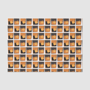 Tissue paper -Whiskey Glasses gold and black