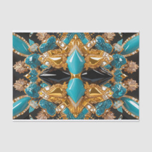 Tissue paper with Bahamas colours design