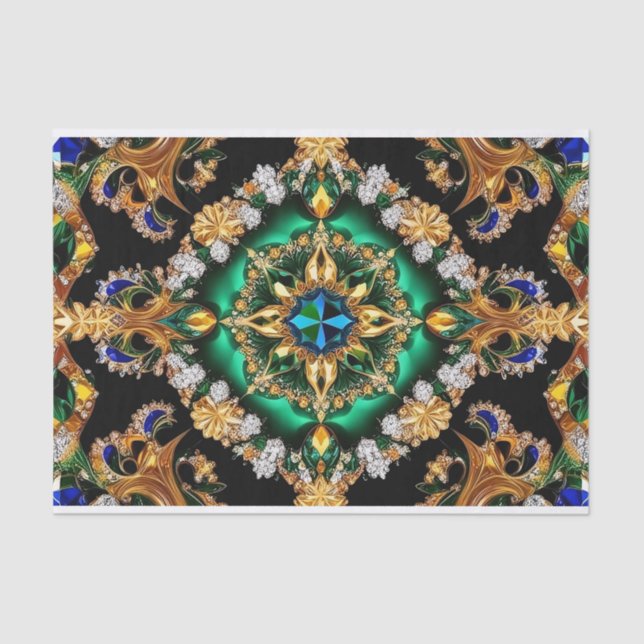 Tissue paper with Brazilian colours design (Front)