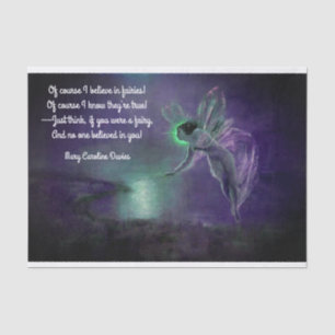 Tissue Paper with Fairy and Poem