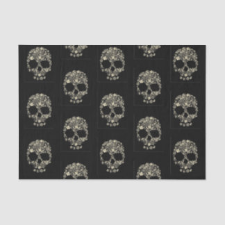Tissue paper with Flower skull