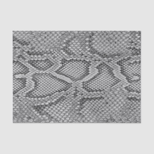Tissue Paper with gray snakeskin pattern (Front)